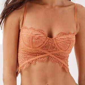 Out From Under Modern Love Cropped Corset, M